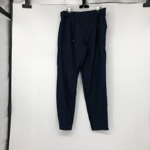 Orsay Navy blue drawstring waist trousers 3 pocket waist 30-32 - Picture 13 of 14